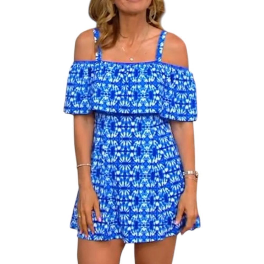 Fit 4 U Off the Shoulder Swim Dress